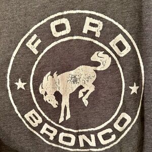 Men’s Lucky Brand Charcoal Ford Bronco Logo Tee size medium